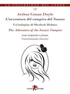 cover image of L'avventura del vampiro del Sussex. Testo inglese a fronte.